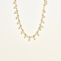 COLLIER PERLES NACRES INOXYDABLE GOLD PETIT PRIX