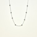 COLLIER PERLES GOLD ACIER INOXYDABLE SILVER PETIT PRIX