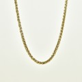 COLLIER MAILLE FINE TRESSEE ACIER INOXYDABLE GOLD PETIT PRIX