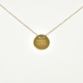 COLLIER MAMAN EN OR ACIER INOXYDABLE GOLD PETIT PRIX