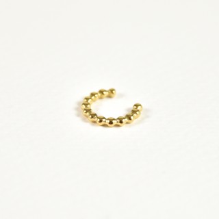 BAGUE D'OREILLE BOUCLE PERLES ACIER INOXYDABLE GOLD PETIT PRIX