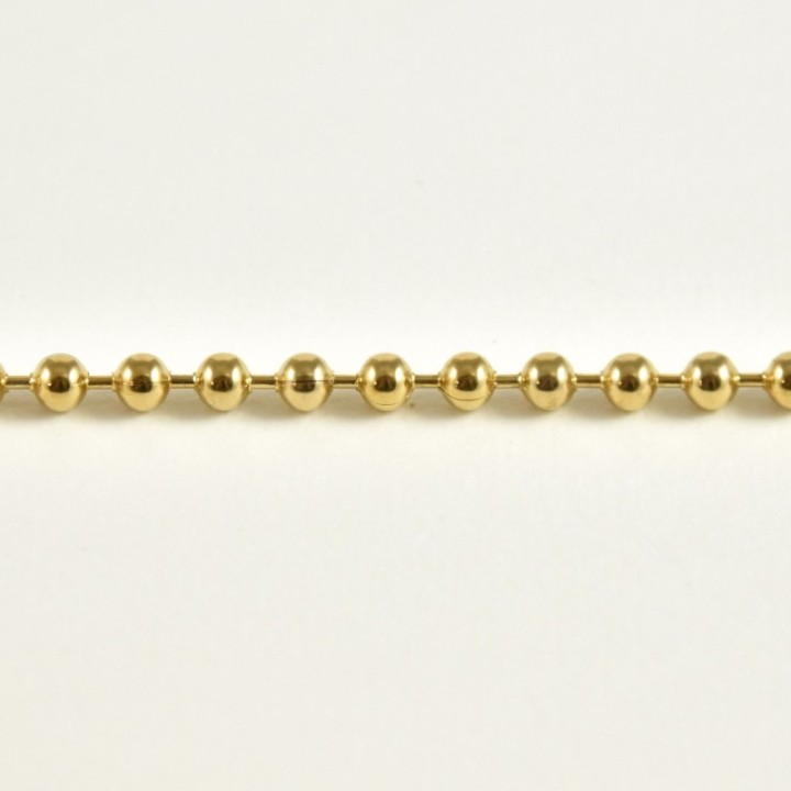 BRACELET MAILLE PERLES ACIER INOXYDABLE GOLD PETIT PRIX