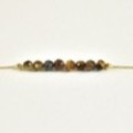 BRACELET PERLES OEIL DE TIGRE ET GOLD ACIER INOXYDABLE GOLD PETIT PRIX