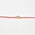 BRACELET CORDON ROUGE ACIER INOXYDABLE GOLD PETIT PRIX