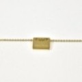 BRACELET RECTANGLE AMOUR ACIER INOXYDABLE GOLD PETIT PRIX