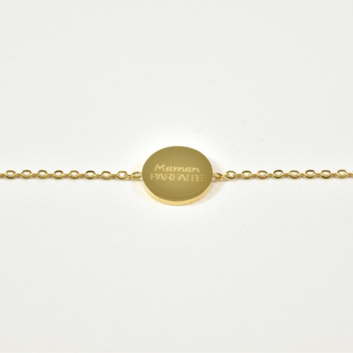 BRACELET MAMAN PARFAITE ACIER INOXYDABLE GOLD PETIT PRIX