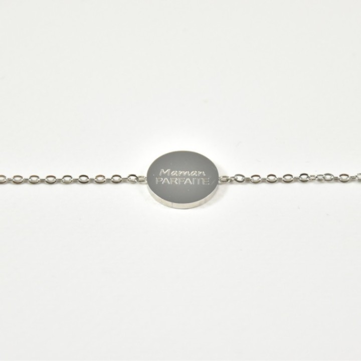 BRACELET MAMAN PARFAITE ACIER INOXYDABLE SILVER PETIT PRIX