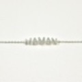 BRACELET MAMAN EFFET PIQUE ACIER INOXYDABLE SILVER PETIT PRIX