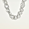 COLLIER GROSSE MAILLE TORSADEE ACIER INOXYDABLE SILVER PETIT PRIX