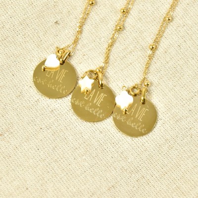 Charm coeur gold