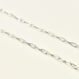 CHAINE PETITE MAILLE ACIER INOXYDABLE SILVER