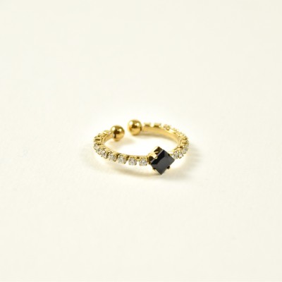 BAGUE ELASTIQUE COEUR ET ETOILE ACIER INOXYDABLE GOLD PETIT PRIX