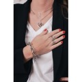 COLLIER COEUR SACRE STRASS ACIER INOXYDABLE SILVER PETIT PRIX